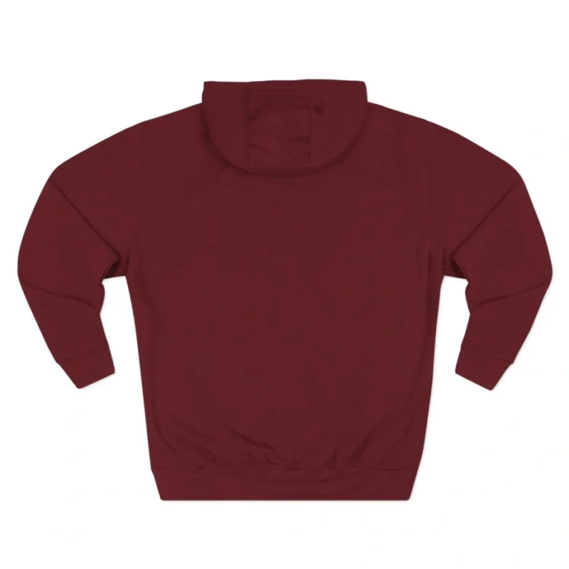 Aphmau Angel Cat Three-Panel Fleece Hoodie Burgundy Back Side