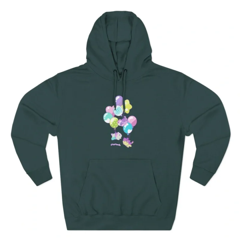 Aphmau Carnival Three-Panel Fleece Hoodie Sports Green