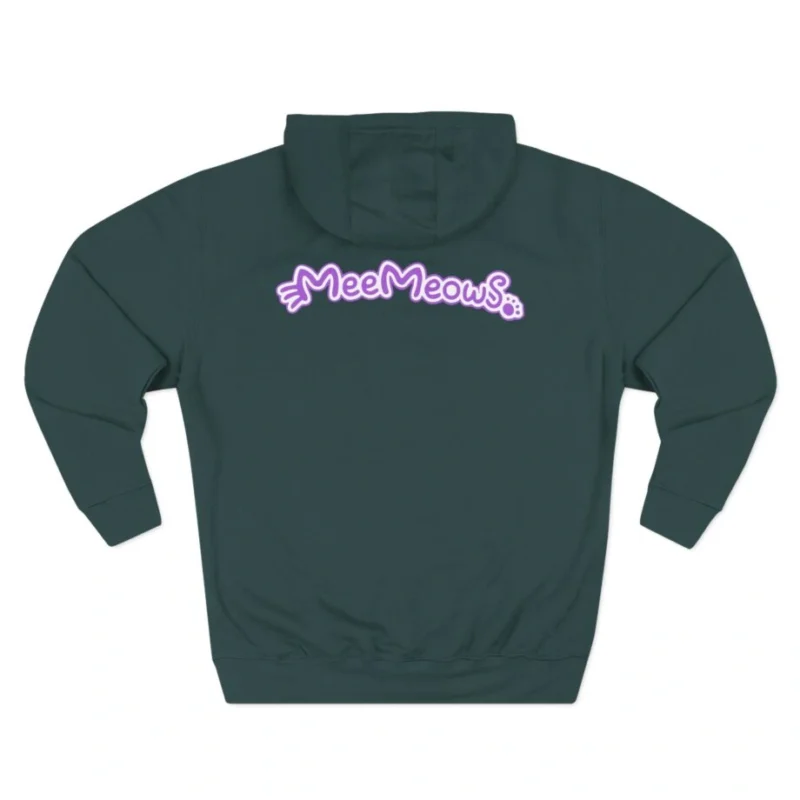 Aphmau Carnival Three-Panel Fleece Hoodie Sports Green Back Side