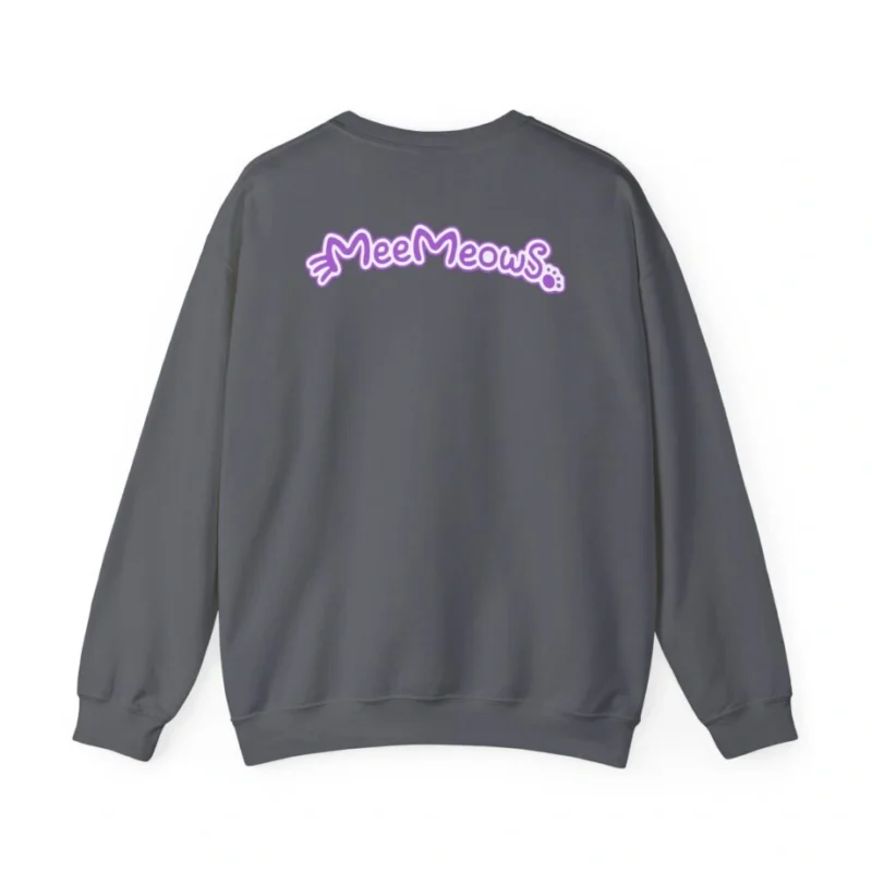 Aphmau Carnival Unisex Heavy Blend Crewneck Sweatshirt Charcoal Back Side