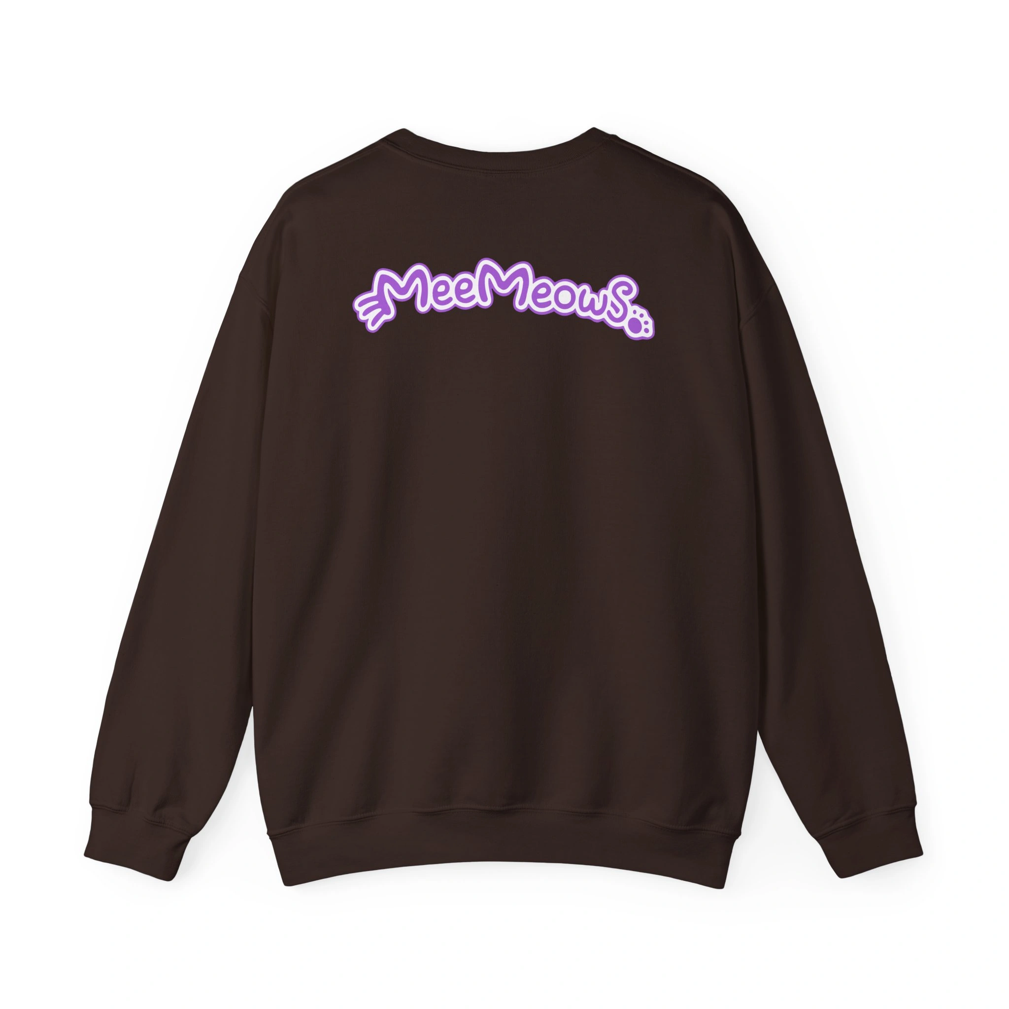 Aphmau Carnival Unisex Heavy Blend Crewneck Sweatshirt Aphmau Carnival Unisex Heavy Blend Crewneck Sweatshirt Dark Chocolate Back Side
