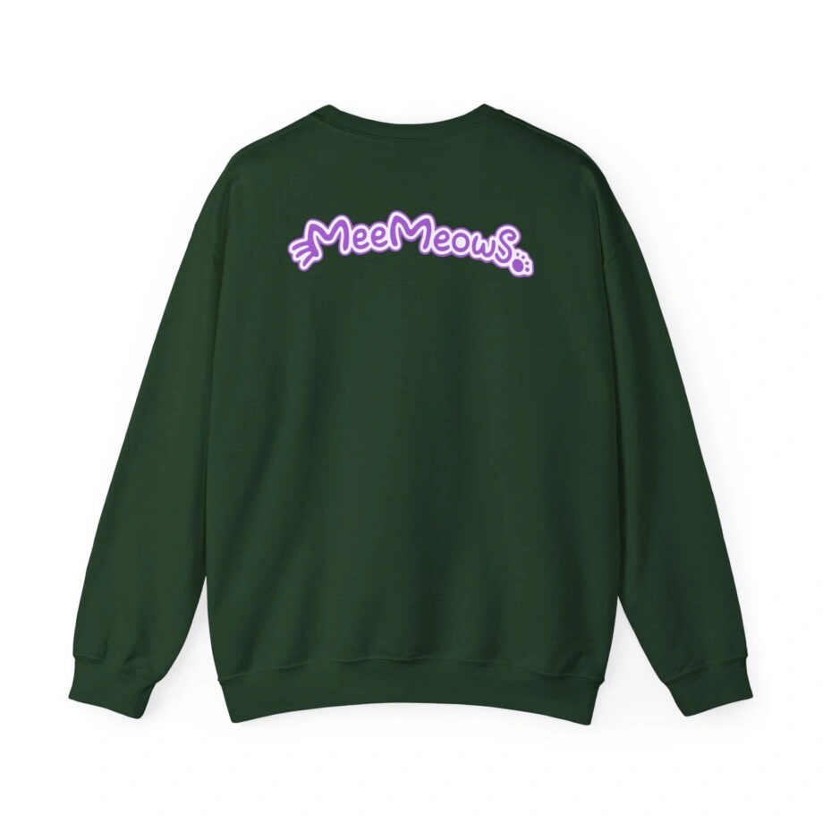 Aphmau Carnival Unisex Heavy Blend Crewneck Sweatshirt Aphmau Carnival Unisex Heavy Blend Crewneck Sweatshirt Forest Green Back Side