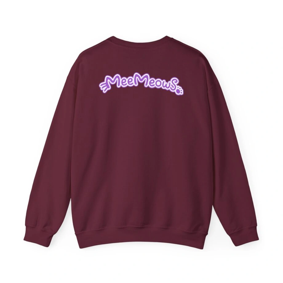 Aphmau Carnival Unisex Heavy Blend Crewneck Sweatshirt Aphmau Carnival Unisex Heavy Blend Crewneck Sweatshirt Maroon Back Side