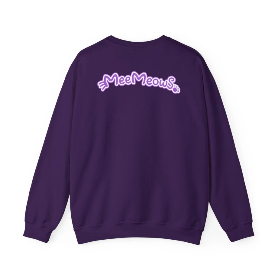 Aphmau Carnival Unisex Heavy Blend Crewneck Sweatshirt Aphmau Carnival Unisex Heavy Blend Crewneck Sweatshirt Purple Back Side