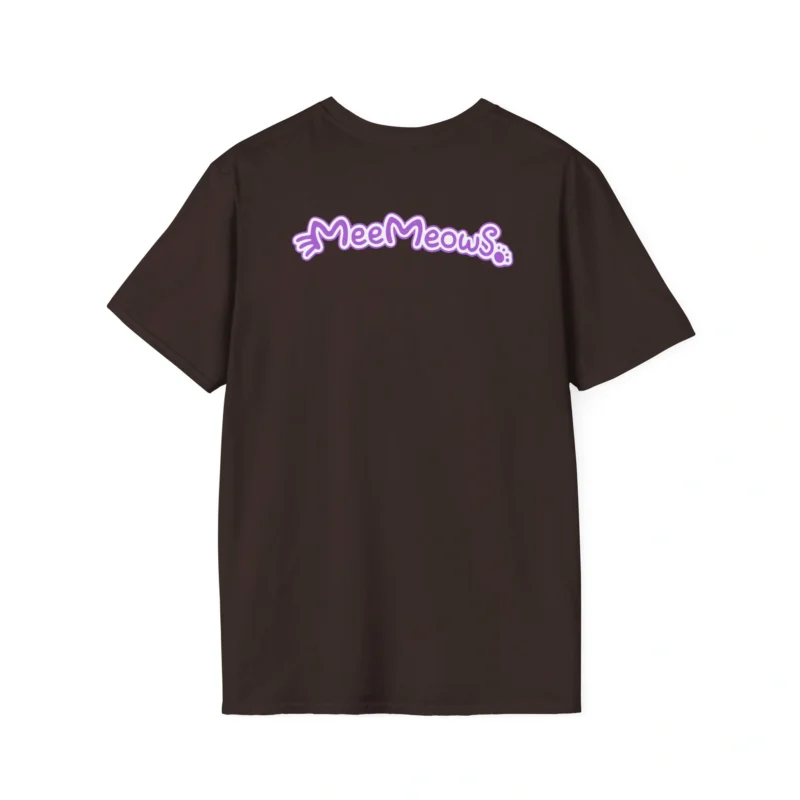 Aphmau Carnival Unisex Softstyle T-Shirt Dark Chocolate Back Side