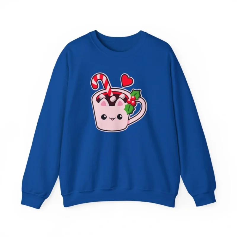 Aphmau Cocoa Holiday Unisex Heavy Crewneck Sweatshirt Royal