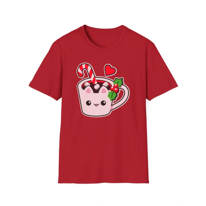 Aphmau Cocoa Holiday Unisex Softstyle T-Shirt Cherry Red