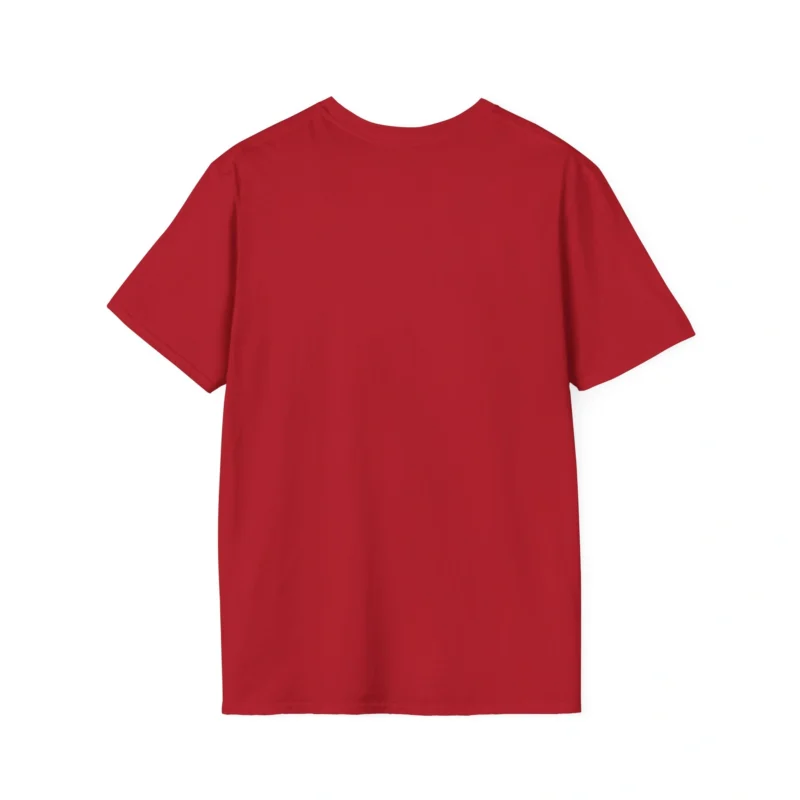 Aphmau Cocoa Holiday Unisex Softstyle T-Shirt Cherry Red Back Side