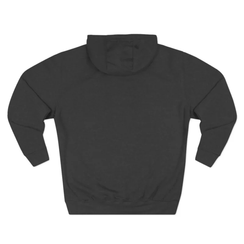 Aphmau Creator Cat Three-Panel Fleece Hoodie Charcoal Heather Back Side
