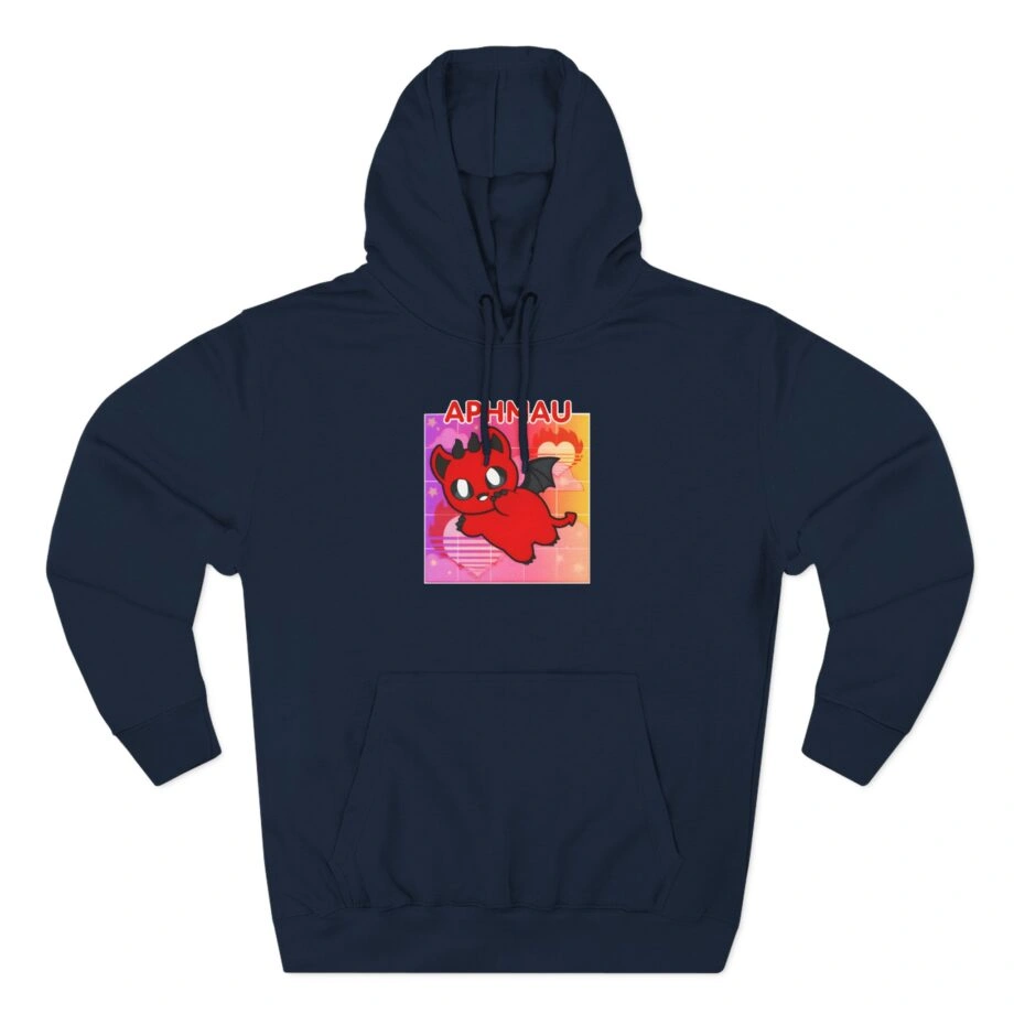 Aphmau Demon Cat Three-Panel Fleece Hoodie Aphmau Demon Cat Three-Panel Fleece Hoodie Navy