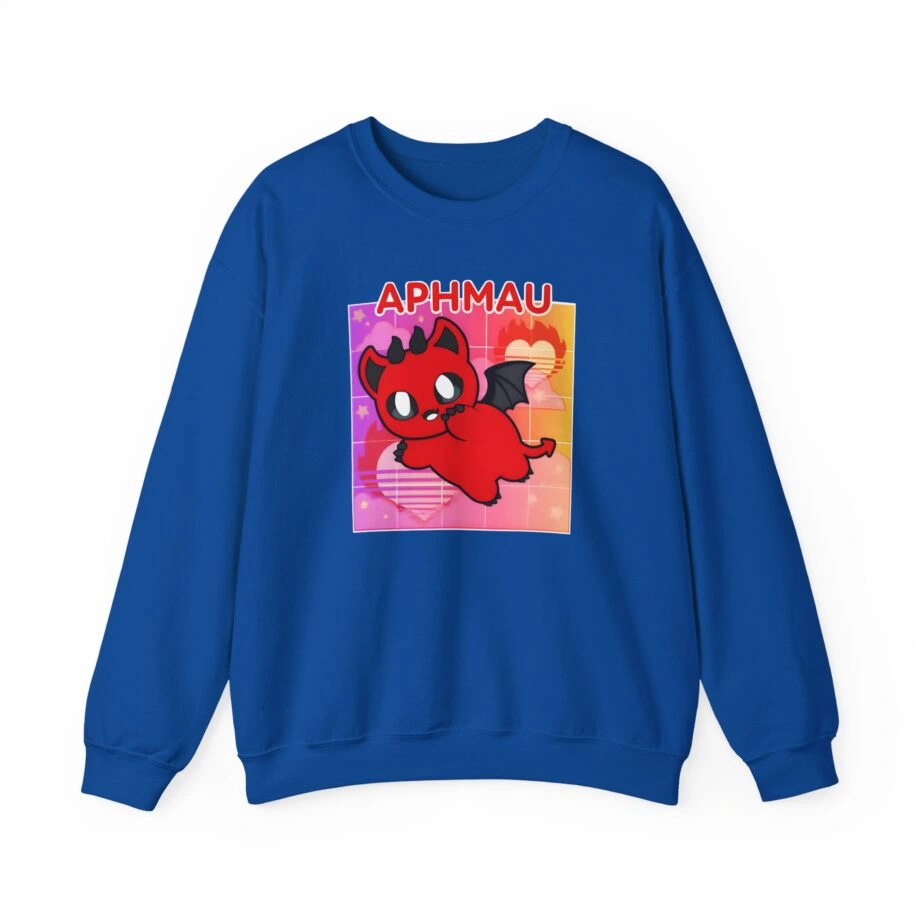 Aphmau Demon Cat Unisex Heavy Blend Crewneck Sweatshirt Aphmau Demon Cat Unisex Heavy Blend Crewneck Sweatshirt Royal