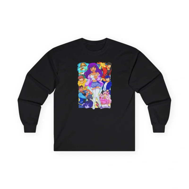 Aphmau & Friends Unisex Ultra Cotton Long Sleeve Tee Black