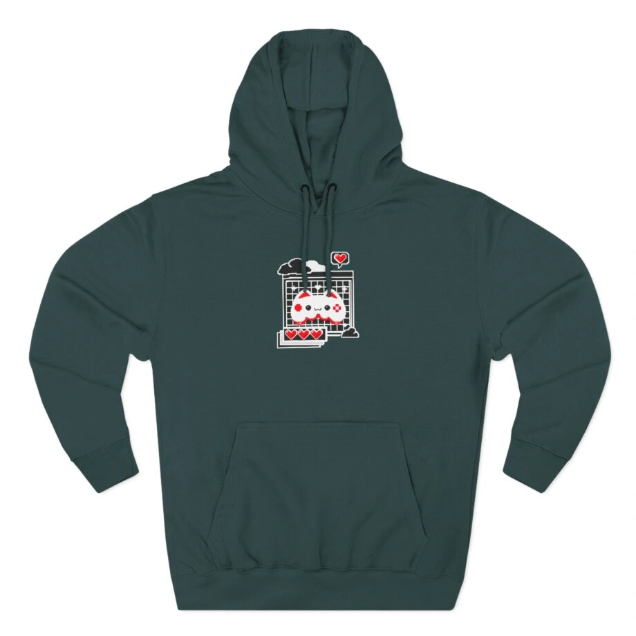Aphmau Gamer Cat Three-Panel Fleece Hoodie Aphmau Gamer Cat Three-Panel Fleece Hoodie Sports Green
