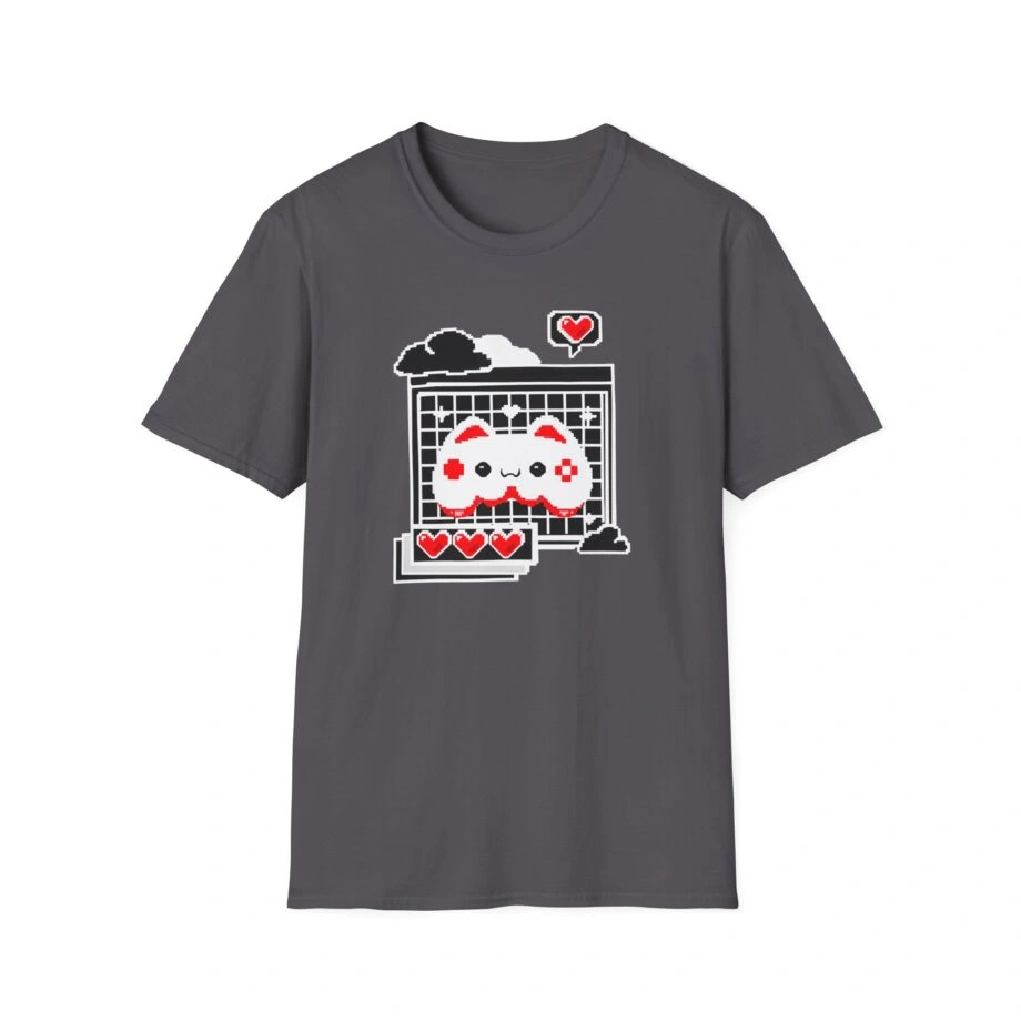 Aphmau Gamer Cat Unisex Softstyle Blend T-Shirt Aphmau Gamer Cat Unisex Softstyle T-Shirt Charcoal