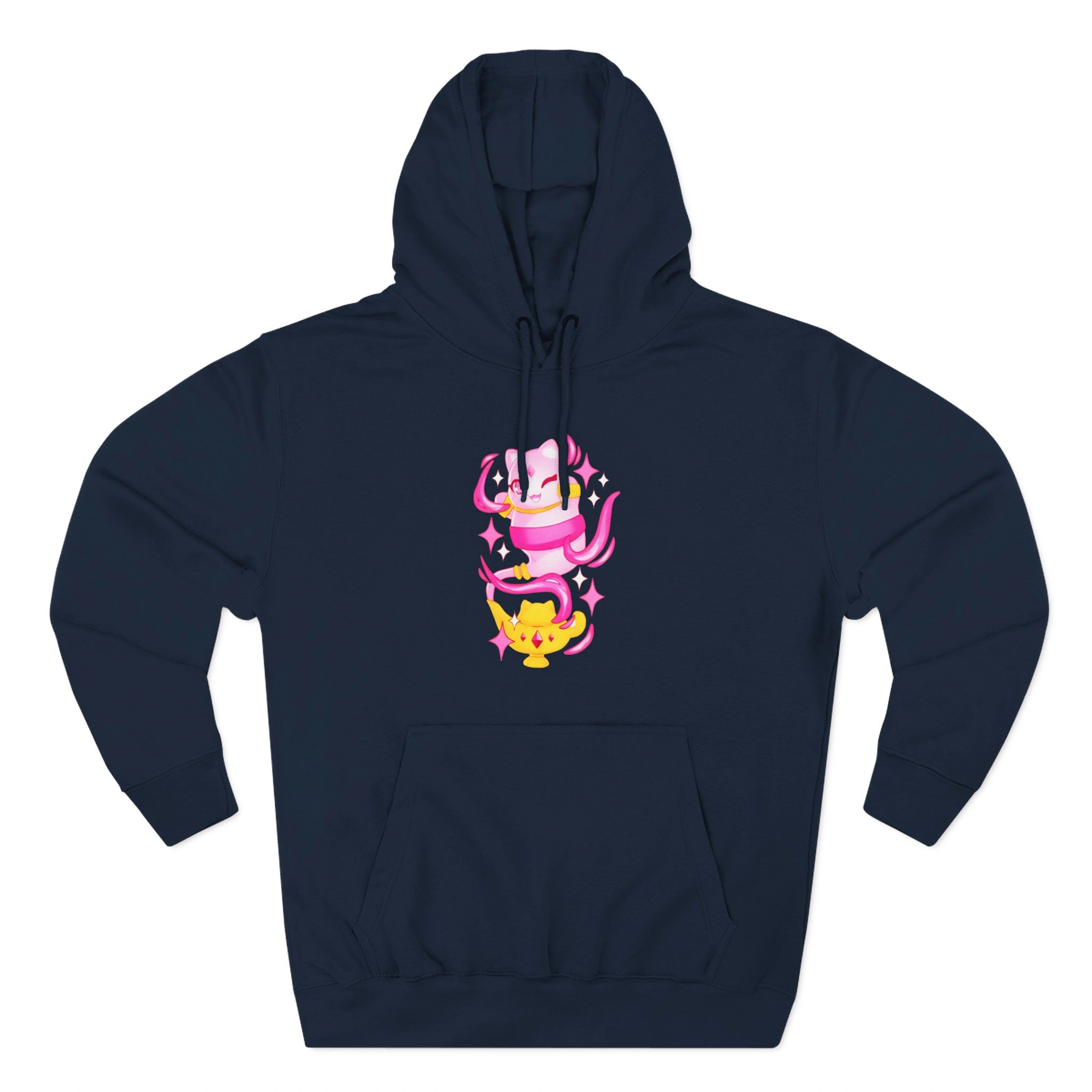 Aphmau Genie Cat Three-Panel Fleece Hoodie Aphmau Genie Cat Three-Panel Fleece Hoodie Navy