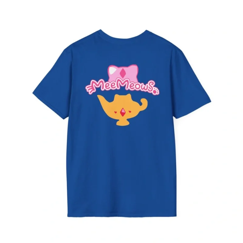Aphmau Genie Cat Unisex Softstyle T-Shirt Royal Back Side