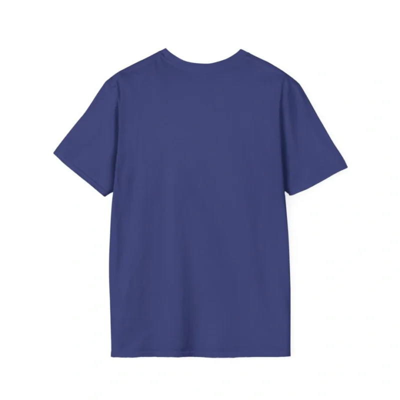 Aphmau Ghost Cat Unisex Softstyle T-Shirt Metro Blue Back Side