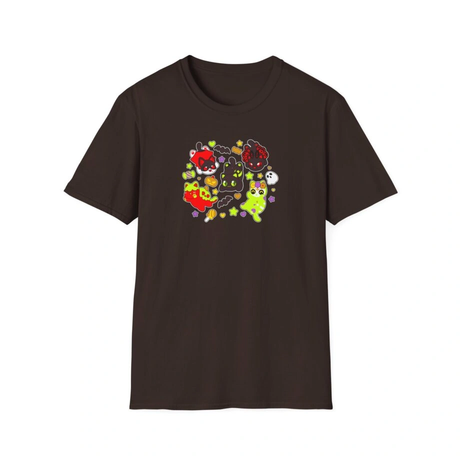 Aphmau Halloween Unisex Softstyle Blend T-Shirt Aphmau Halloween Unisex Softstyle T-Shirt Dark Chocolate