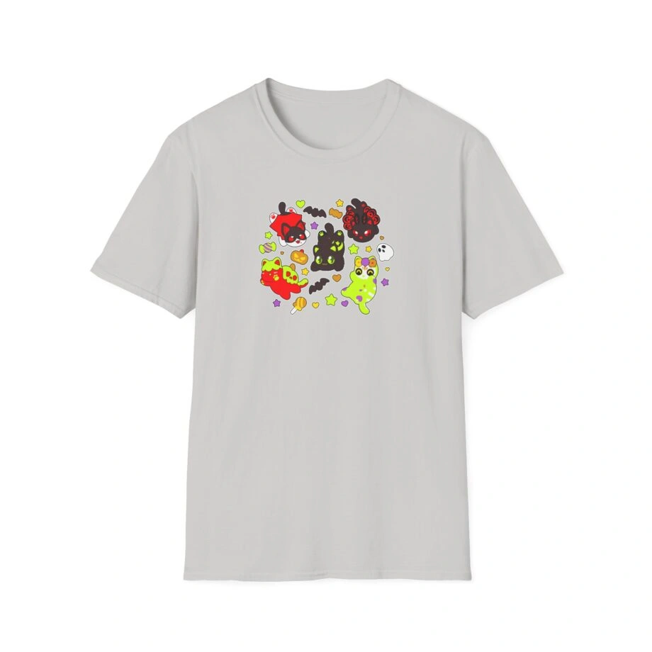 Aphmau Halloween Unisex Softstyle Blend T-Shirt Aphmau Halloween Unisex Softstyle T-Shirt Ice Grey