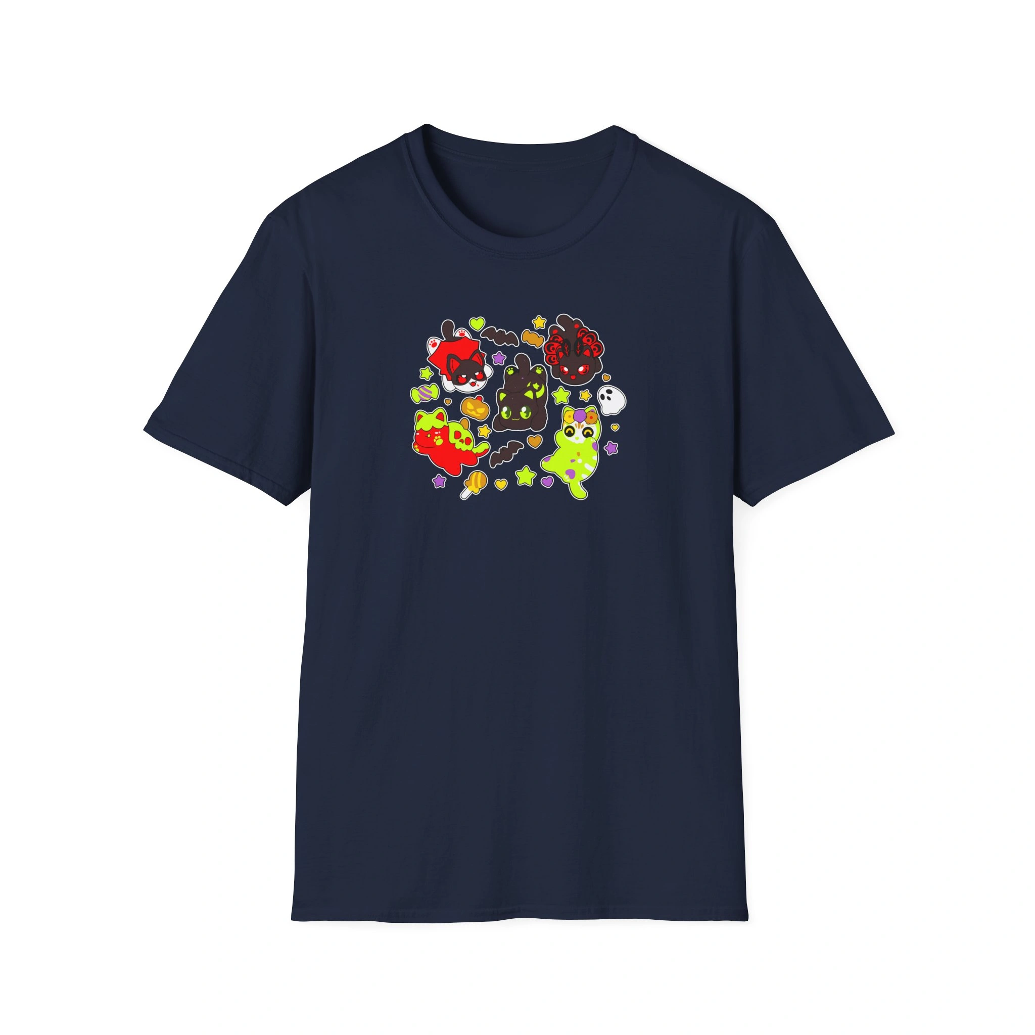 Aphmau Halloween Unisex Softstyle Blend T-Shirt Aphmau Halloween Unisex Softstyle T-Shirt Navy