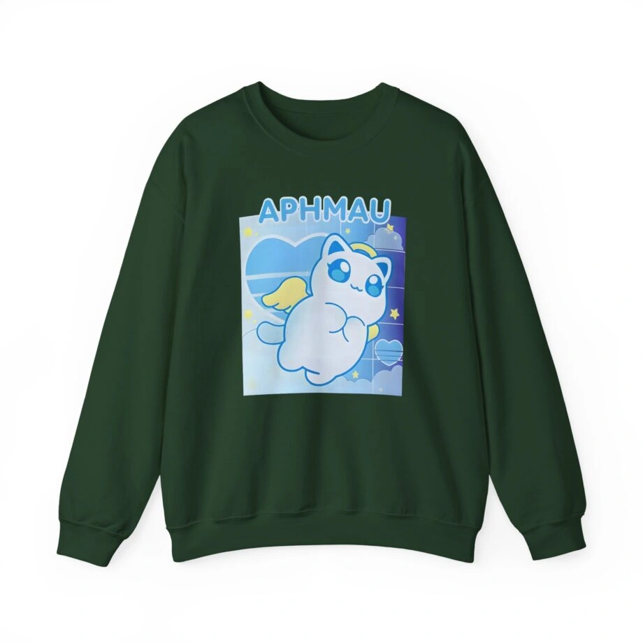 Aphmau Naughty Nice Holiday Unisex Heavy Blend Sweatshirt Aphmau Naughty Nice Holiday Unisex Heavy Blend Crewneck Sweatshirt Forest Green