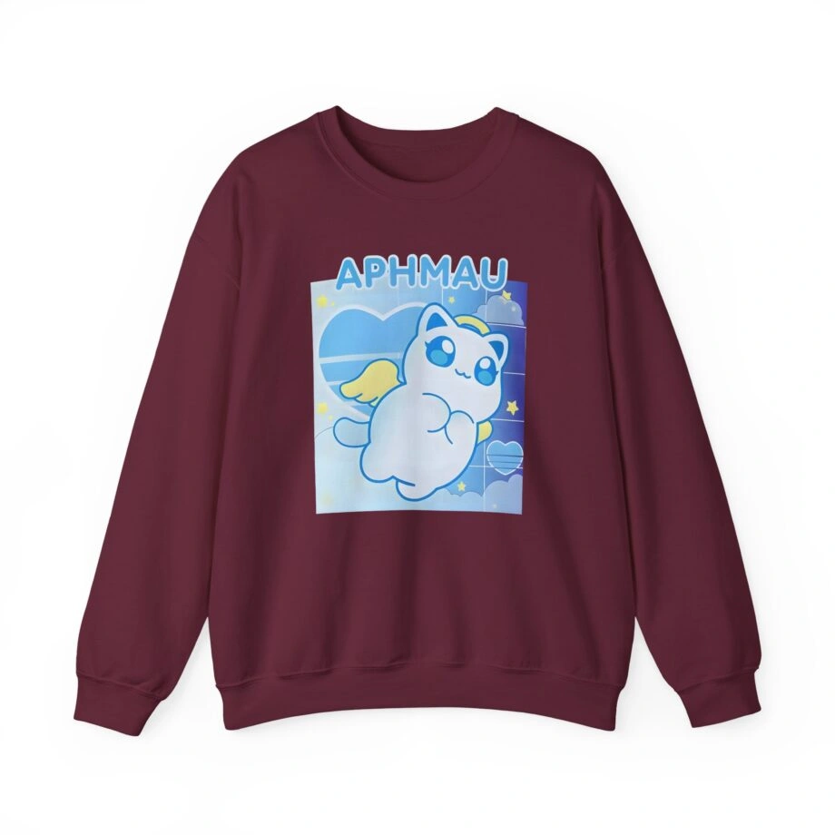 Aphmau Naughty Nice Holiday Unisex Heavy Blend Sweatshirt Aphmau Naughty Nice Holiday Unisex Heavy Blend Crewneck Sweatshirt Maroon