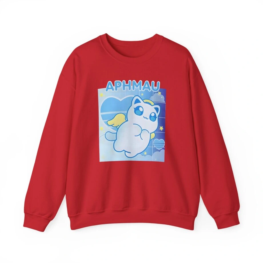 Aphmau Naughty Nice Holiday Unisex Heavy Blend Sweatshirt Aphmau Naughty Nice Holiday Unisex Heavy Blend Crewneck Sweatshirt Red