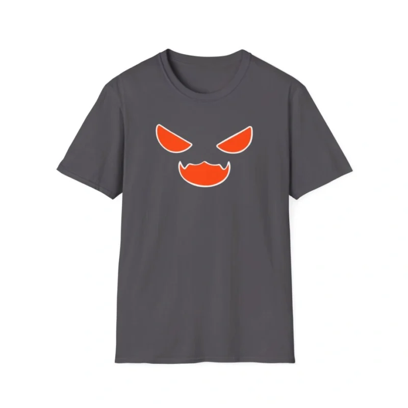 Aphmau Pumpkin Cat Graphic Unisex Softstyle T-Shirt Charcoal