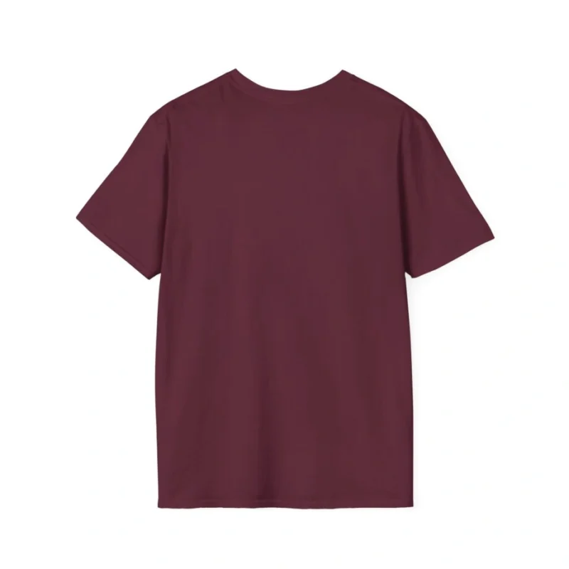 Aphmau Pumpkin Cat Unisex Softstyle T-Shirt Maroon Back Side Aphmau Pumpkin Cat Unisex Softstyle T-Shirt Maroon Back Side