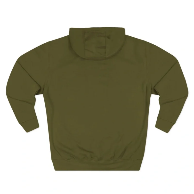 Aphmau Pumpkin Graphic Cat Three-Panel Fleece Hoodie Army Green Back Side