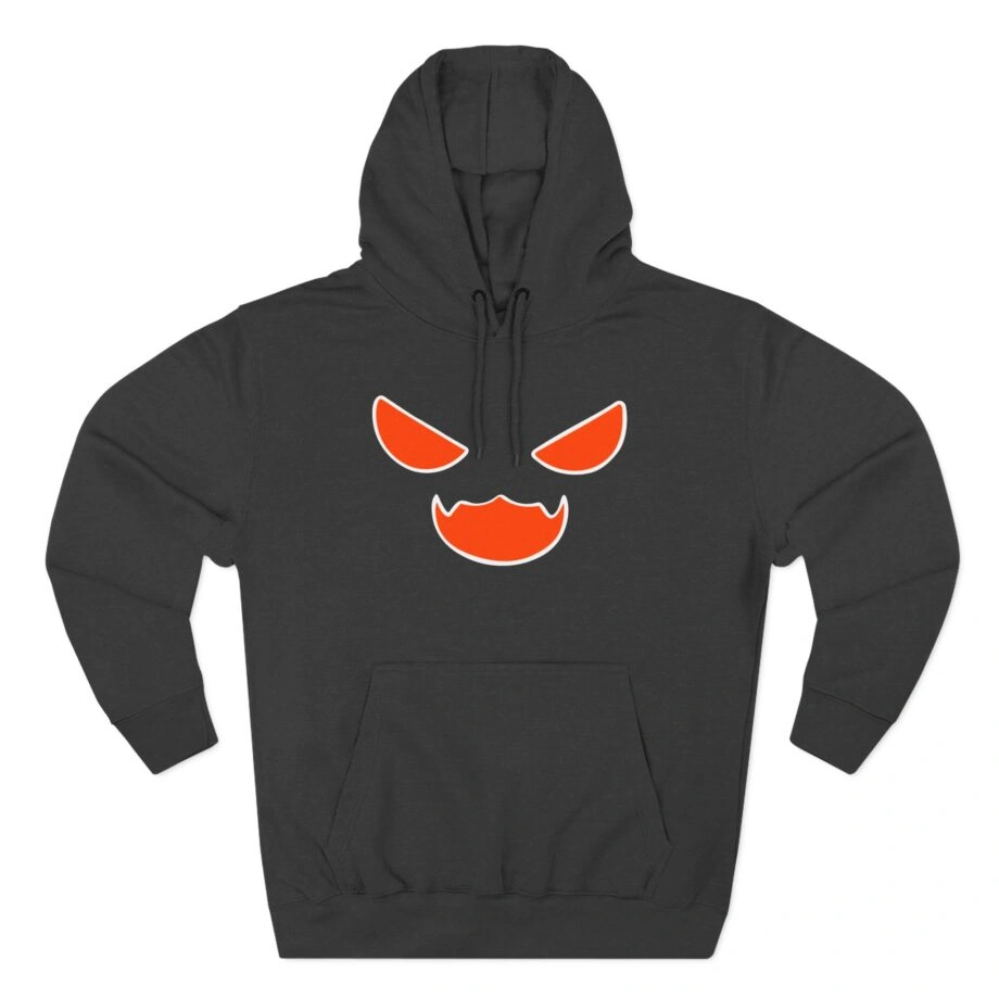 Aphmau Pumpkin Graphic Cat Three-Panel Fleece Hoodie Aphmau Pumpkin Graphic Cat Three-Panel Fleece Hoodie Charcoal Heather