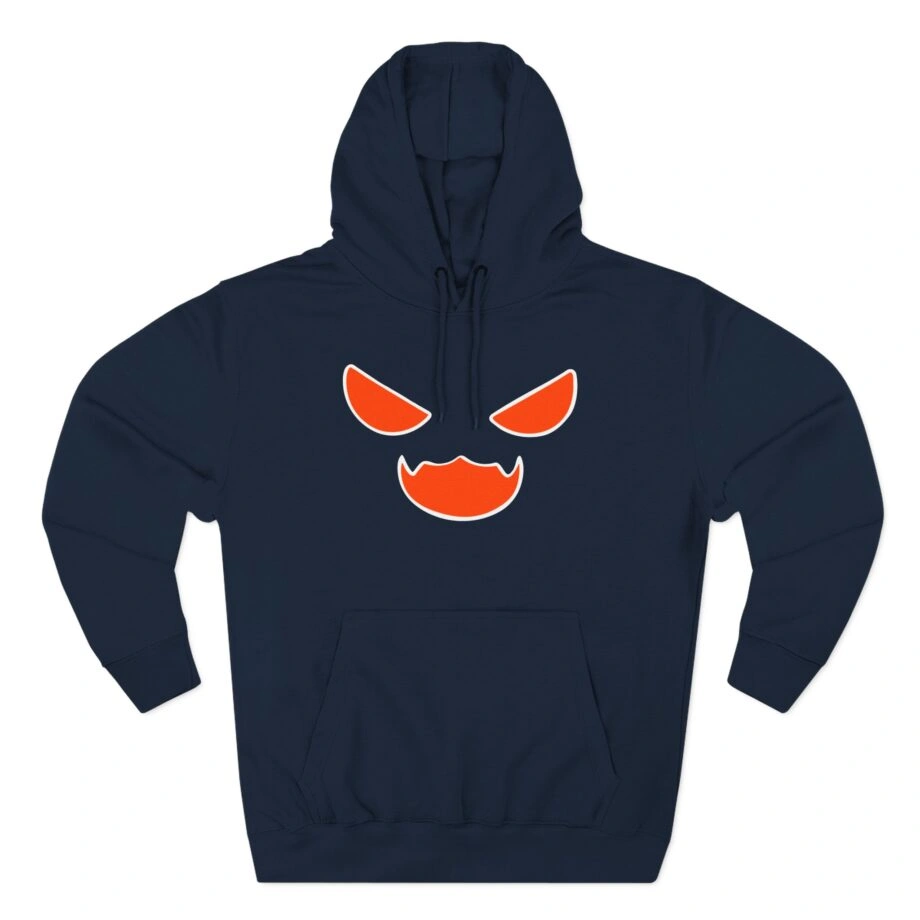 Aphmau Pumpkin Graphic Cat Three-Panel Fleece Hoodie Aphmau Pumpkin Graphic Cat Three-Panel Fleece Hoodie Navy