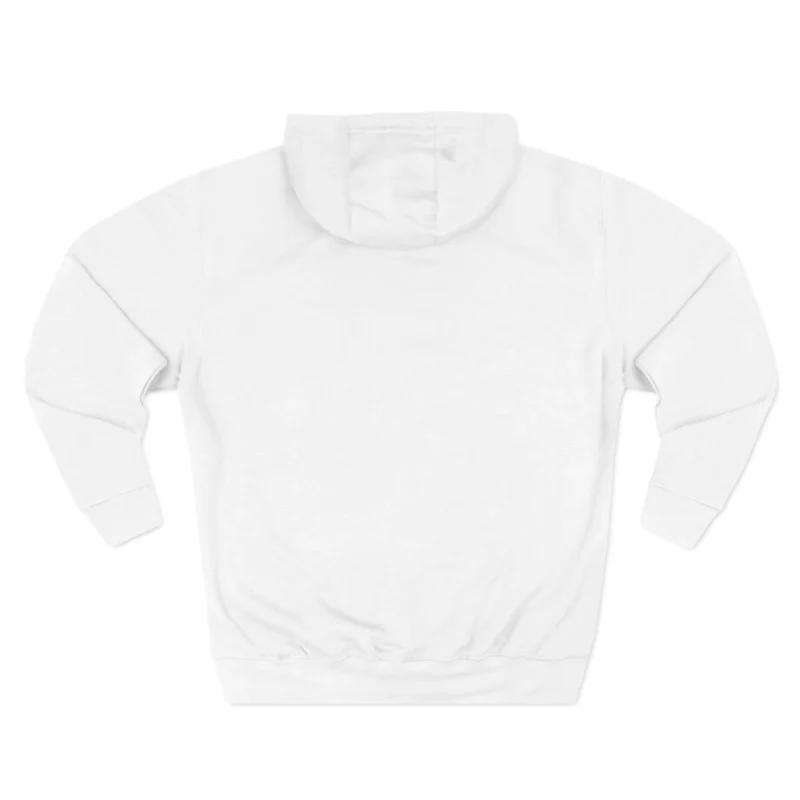 Aphmau Robot Cat Three-Panel Fleece Hoodie White Back Side