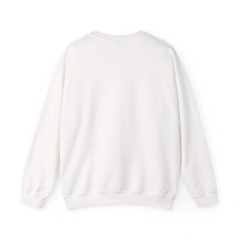 Aphmau Robot Cat Unisex Heavy Blend Crewneck Sweatshirt White Back Side