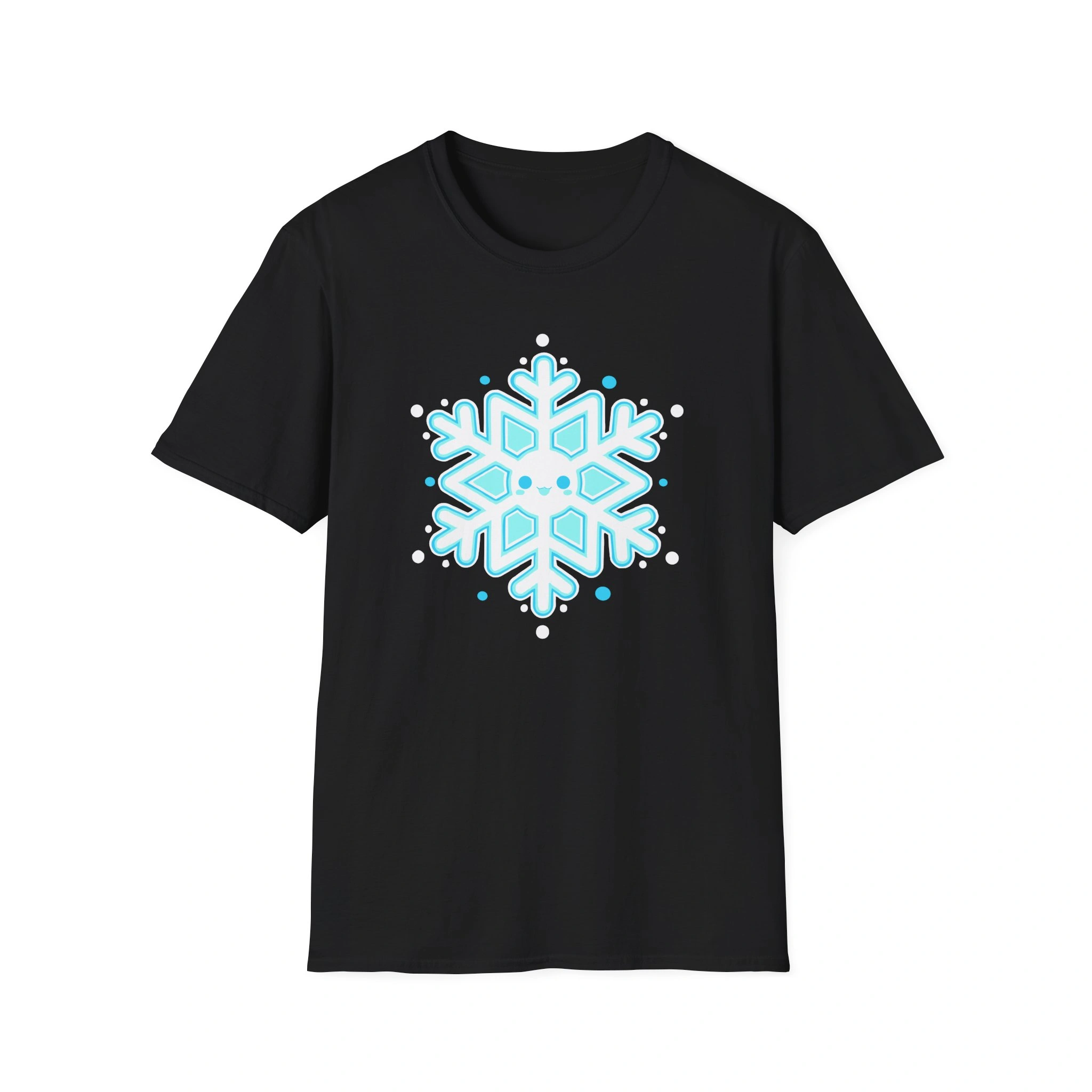 Aphmau Snowflake Holiday Unisex Softstyle Blend T-Shirt Aphmau Snowflake Holiday Unisex Softstyle T-Shirt Black
