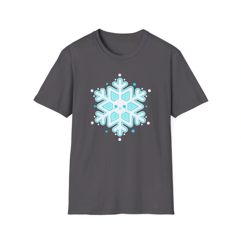 Aphmau Snowflake Holiday Unisex Softstyle Blend T-Shirt Aphmau Snowflake Holiday Unisex Softstyle T-Shirt Charcoal