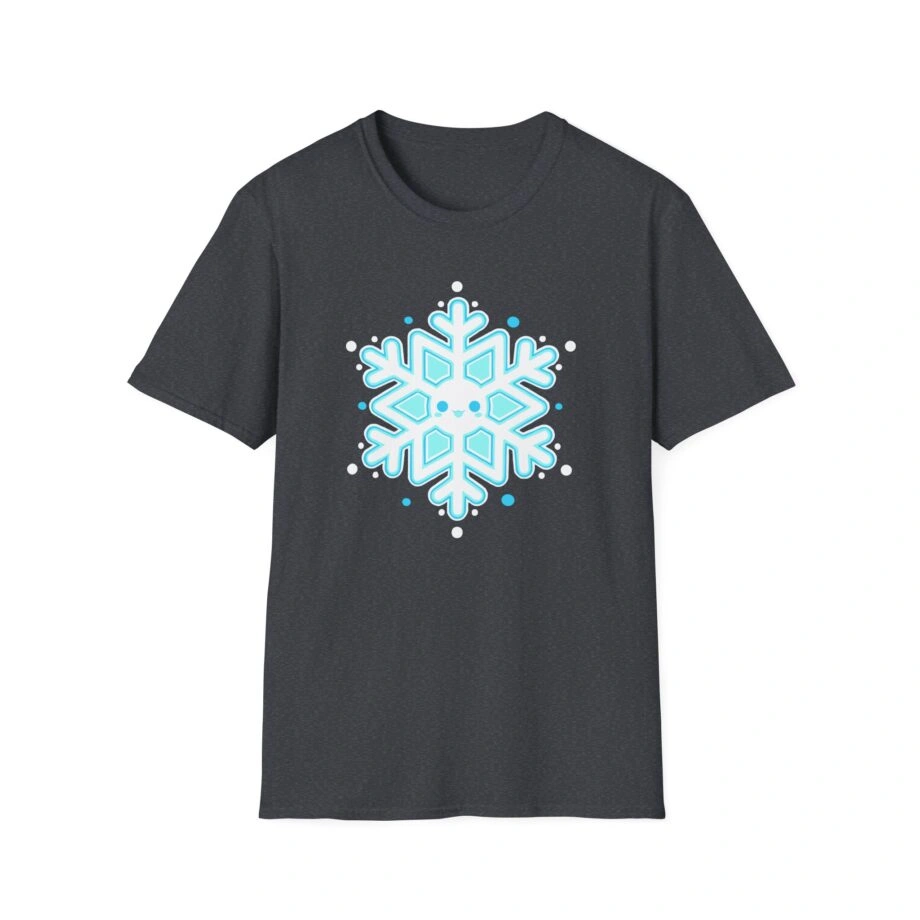 Aphmau Snowflake Holiday Unisex Softstyle Blend T-Shirt Aphmau Snowflake Holiday Unisex Softstyle T-Shirt Dark Heather Grey