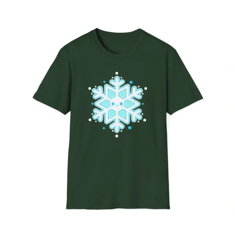 Aphmau Snowflake Holiday Unisex Softstyle T-Shirt Forest Green
