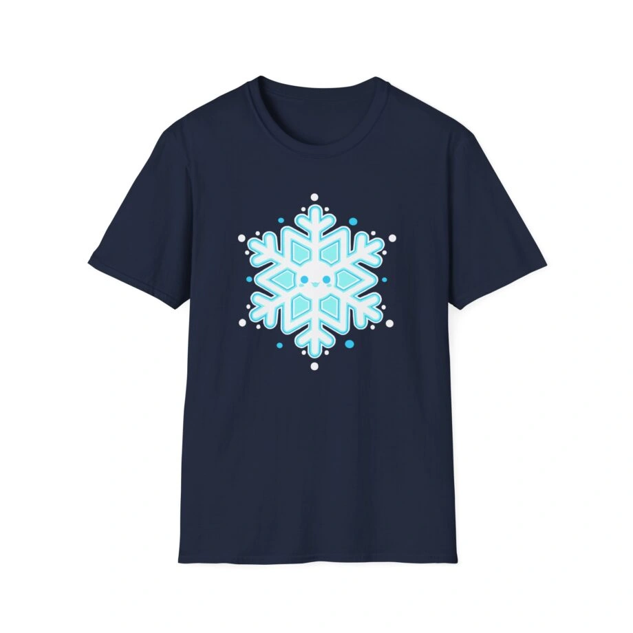 Aphmau Snowflake Holiday Unisex Softstyle Blend T-Shirt Aphmau Snowflake Holiday Unisex Softstyle T-Shirt Navy