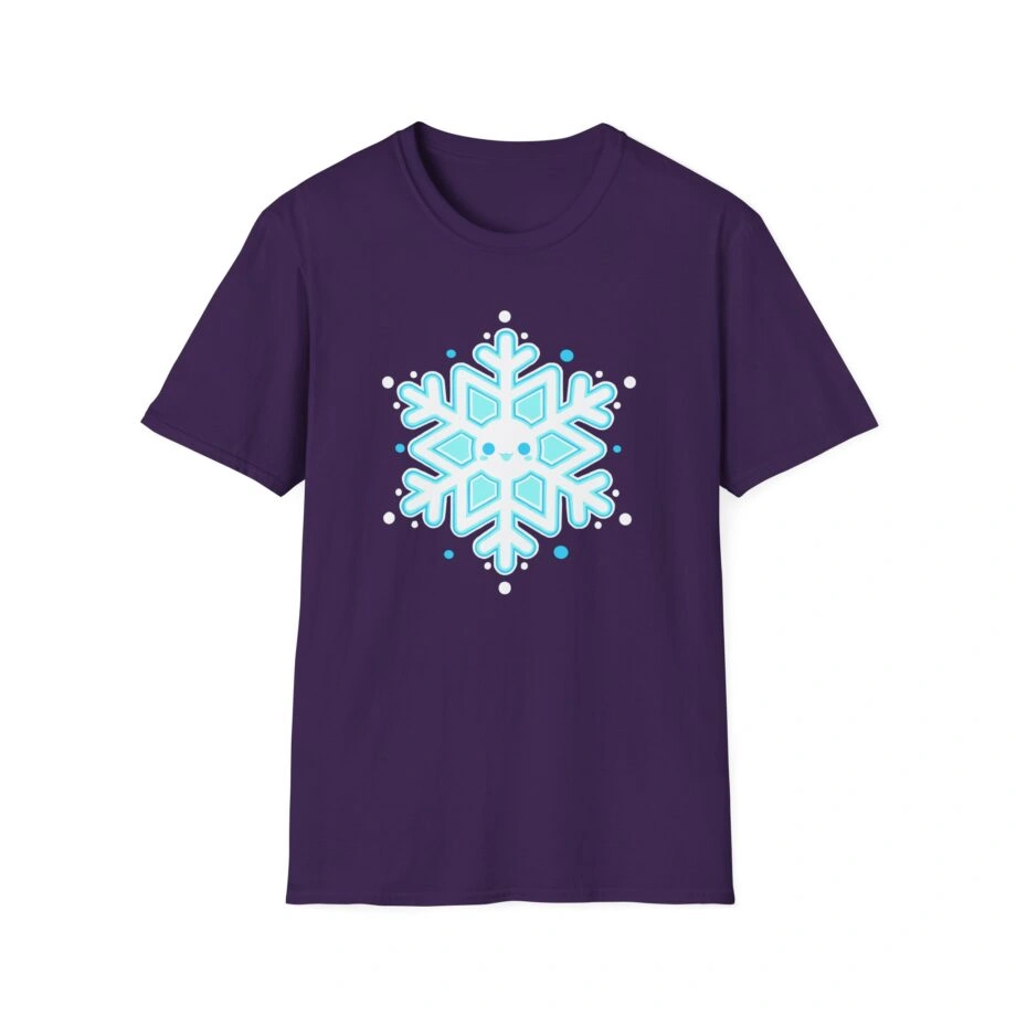 Aphmau Snowflake Holiday Unisex Softstyle Blend T-Shirt Aphmau Snowflake Holiday Unisex Softstyle T-Shirt Purple