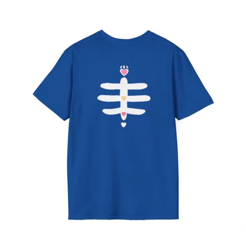 Aphmau Sugar Skull Cat Unisex Softstyle T-Shirt Royal Back Side Aphmau Sugar Skull Cat Unisex Softstyle T-Shirt Royal Back Side