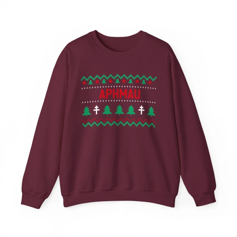 Aphmau Unisex Heavy Blend Crewneck Sweatshirt Garnet