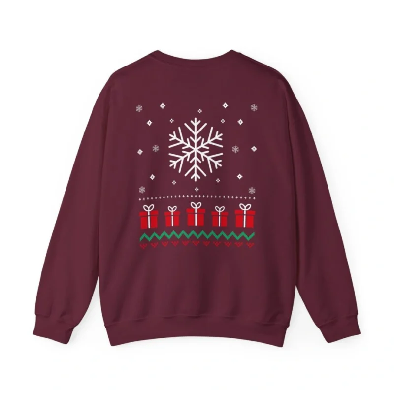 Aphmau Unisex Heavy Blend Crewneck Sweatshirt Garnet Back Side