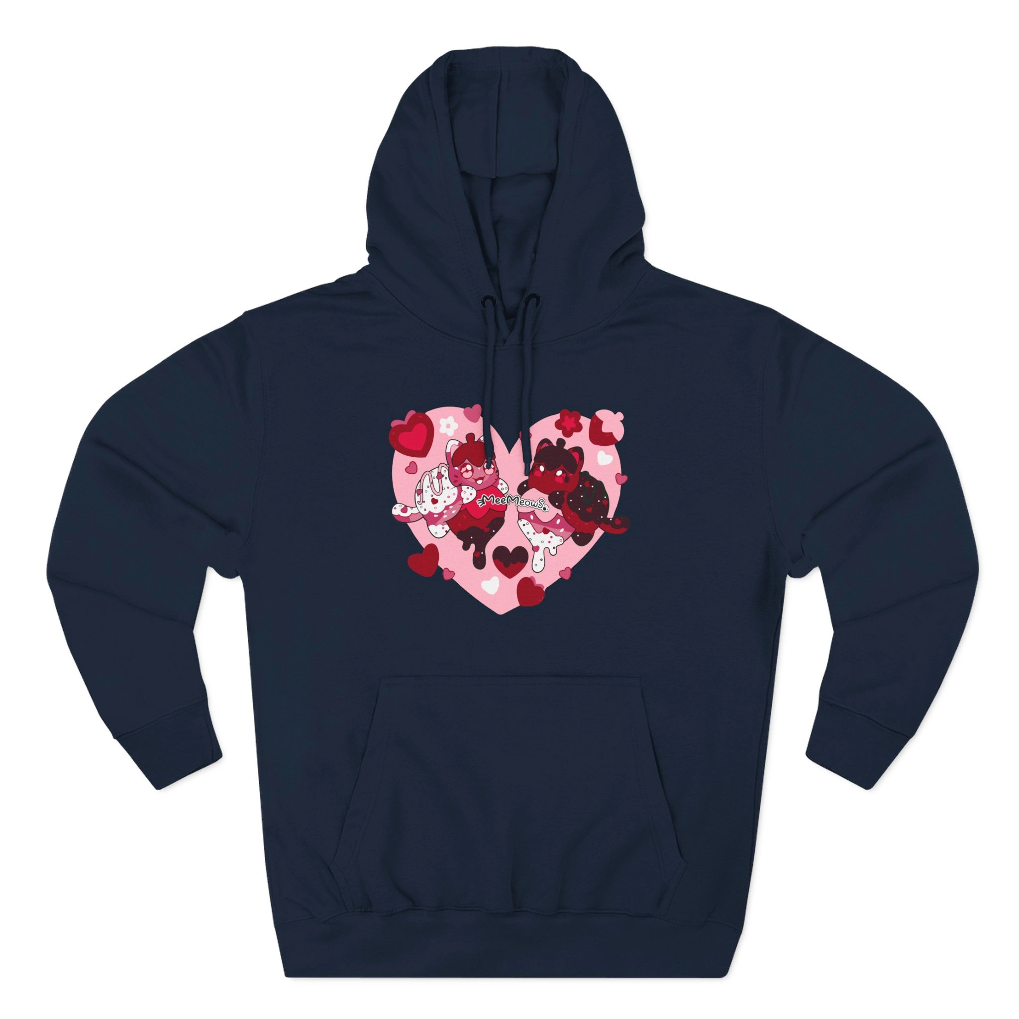 Aphmau Valentine’s Day Three-Panel Fleece Hoodie Aphmau Valentine’s Day Three-Panel Fleece Hoodie Navy