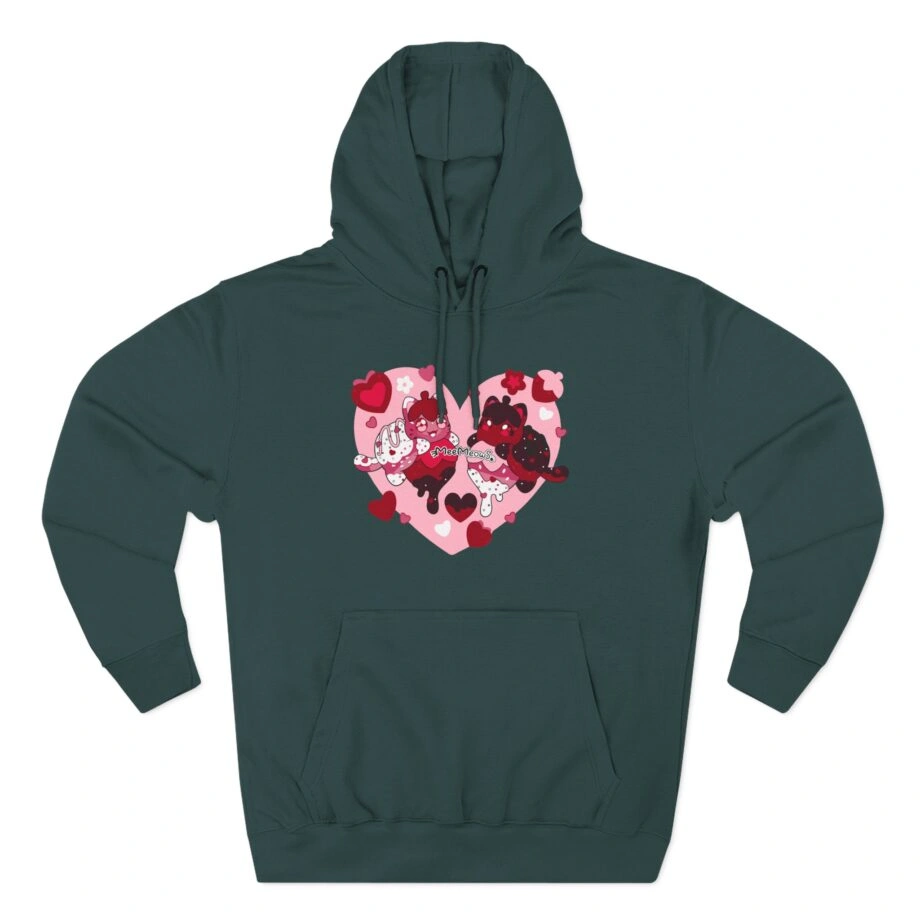 Aphmau Valentine’s Day Three-Panel Fleece Hoodie Aphmau Valentine’s Day Three-Panel Fleece Hoodie Sports Green