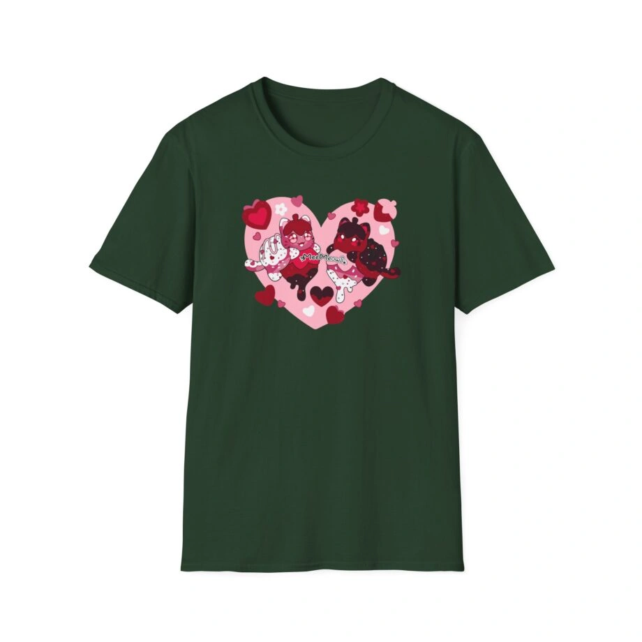 Aphmau Valentine’s Day Unisex Softstyle Blend T-Shirt Aphmau Valentine’s Day Unisex Softstyle T-Shirt Forest Green