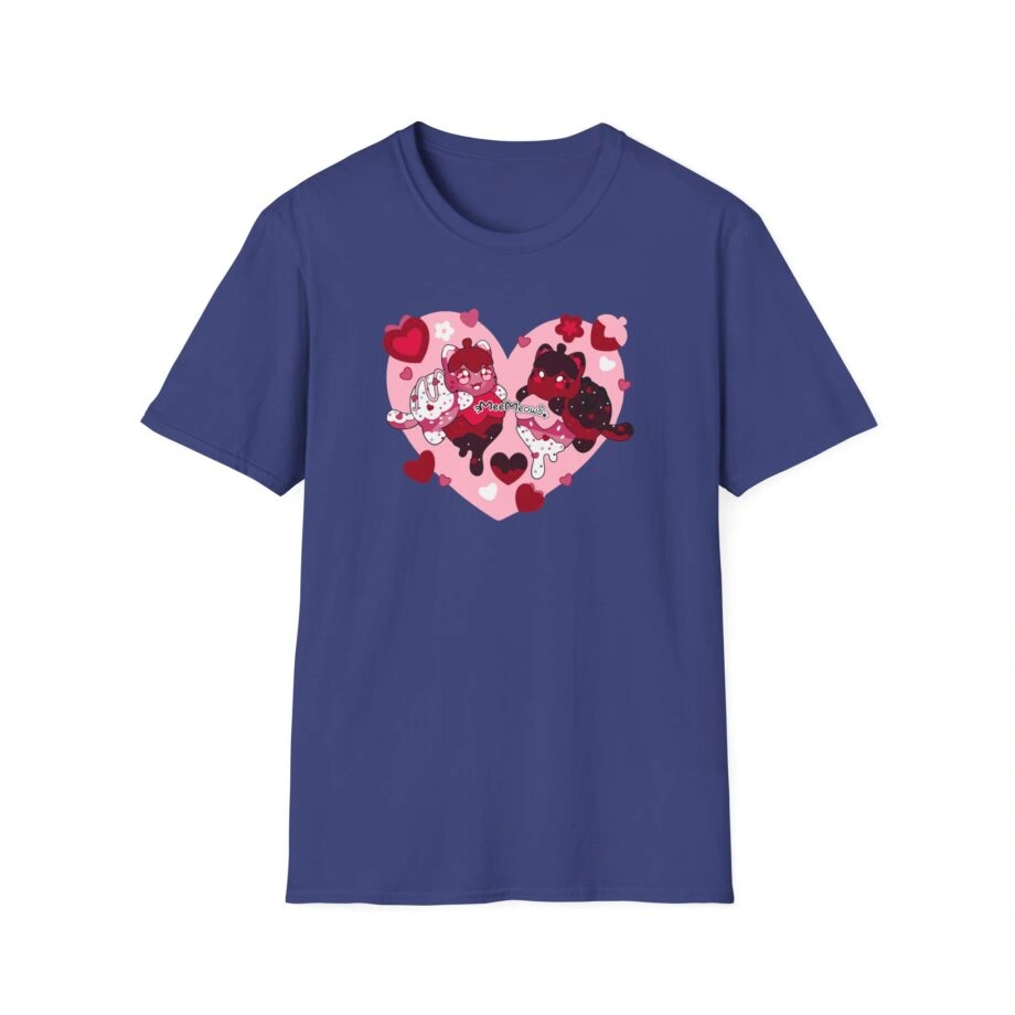 Aphmau Valentine’s Day Unisex Softstyle Blend T-Shirt Aphmau Valentine’s Day Unisex Softstyle T-Shirt Metro Blue