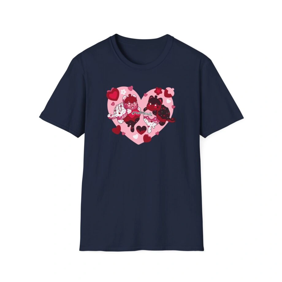 Aphmau Valentine’s Day Unisex Softstyle Blend T-Shirt Aphmau Valentine’s Day Unisex Softstyle T-Shirt Navy