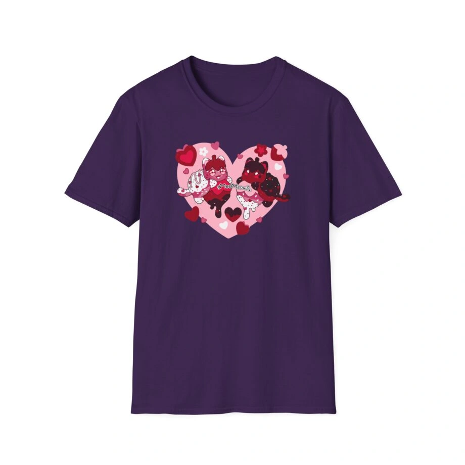 Aphmau Valentine’s Day Unisex Softstyle Blend T-Shirt Aphmau Valentine’s Day Unisex Softstyle T-Shirt Purple