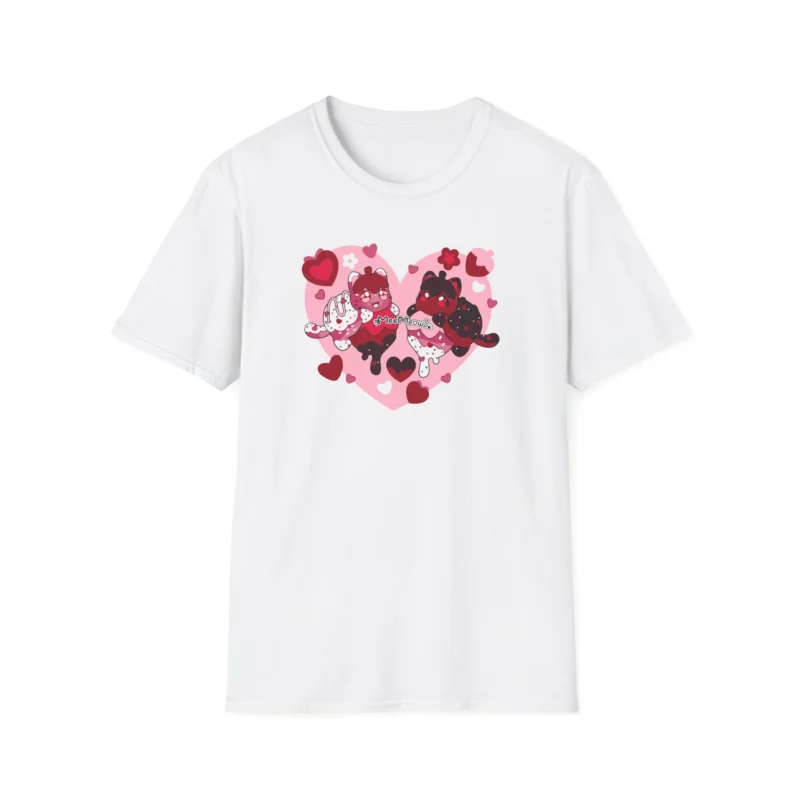 Aphmau Valentine’s Day Unisex Softstyle T-Shirt White